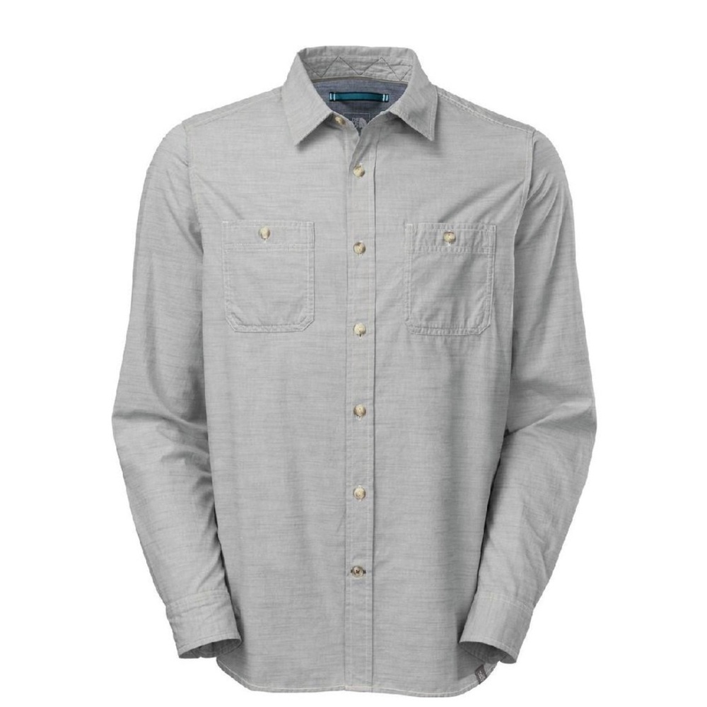 THE NORTH FACE Montgomery Long Sleeve Button Up Shirt Mens Medium Gray